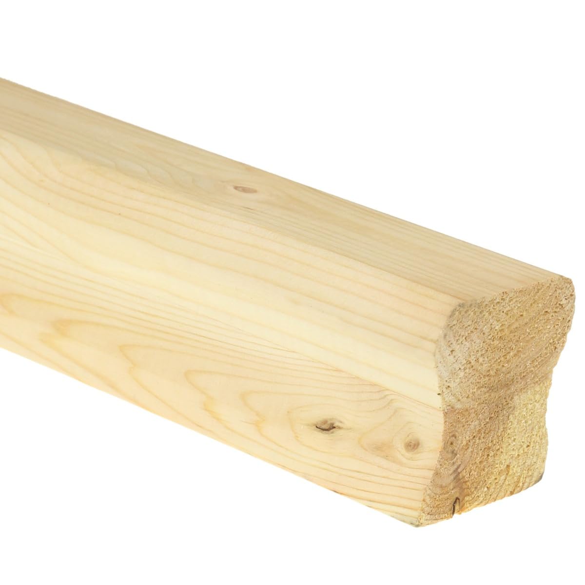 Jackson Woodturners Pine HR Handrail Ungrooved 58x58mm – Stair Parts for Glass or Timber Spindles – Multiple Lengths (2400mm)