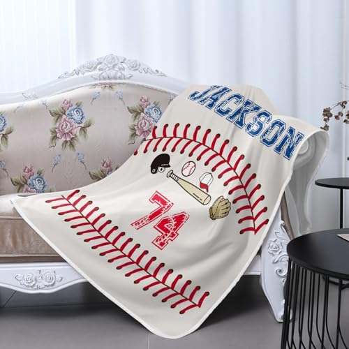 GoTussWO Custom Baseball Bat Helmet Cap Glove Weighted Blanket Cooling Laye, Keep Cooling All Night,30x40Inch