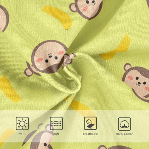 Boys' Underwear Cotton Little Boys Monkey Banana Briefs Soft Toddler Underwear 2T-8Y3