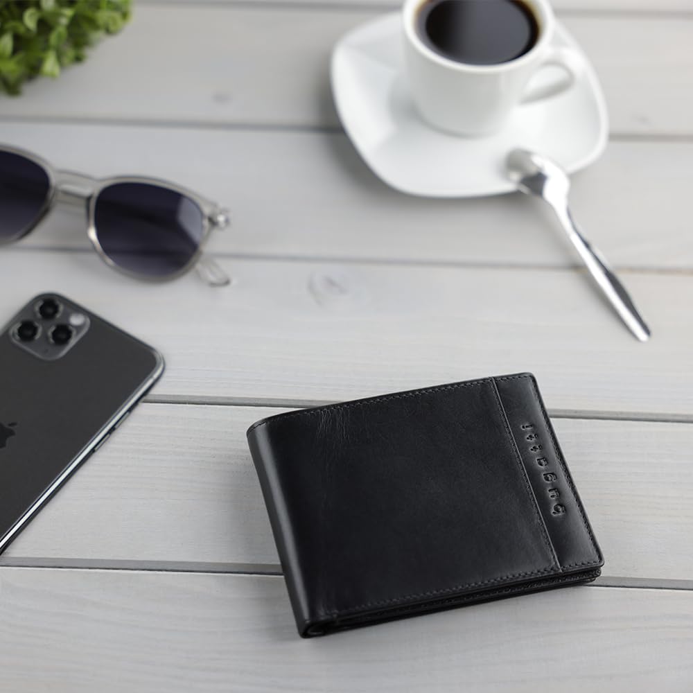 bugatti Romano Wallet Black