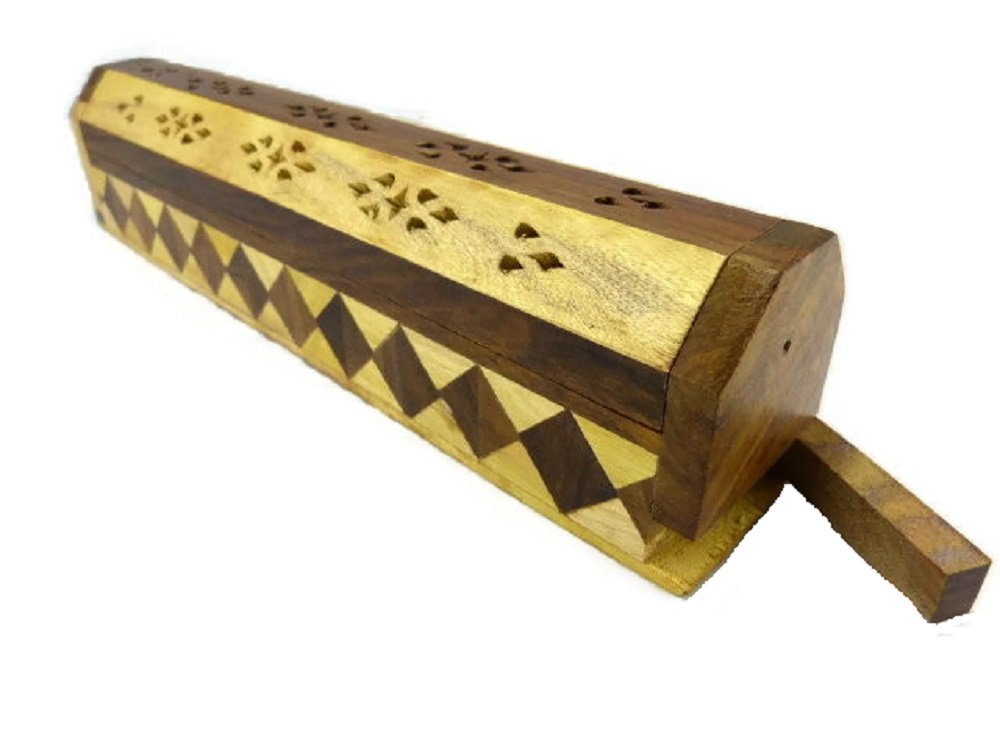Räucherstäbchenhalter Holz Dreieck 30 cm