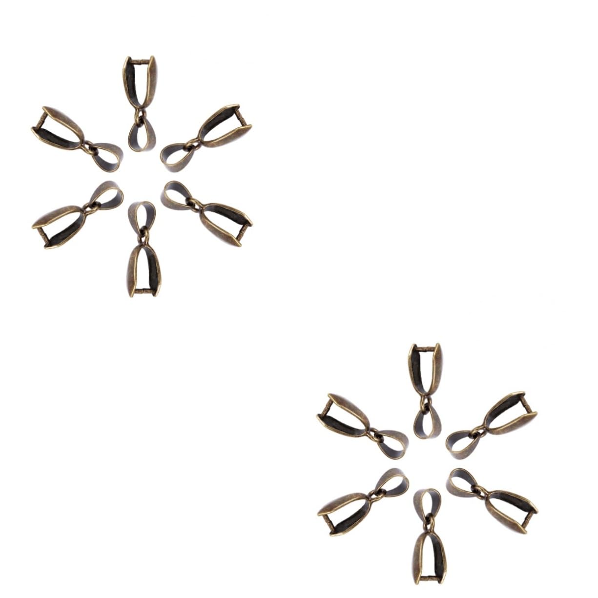 STOBOK 200stücke Bronzerne Pinch Clip Bails Für Schmuck Schmuckverbinder Für Kreative Schmuckherstellung Langlebig Und Einfach Zu Verwenden