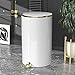 GYCC Pattumiera per Cosmetici Pattumiera a Pedale Oro, con Cestino Interno Rimovibile, Cucina, pattumiera a Pedale, pattumiera, Bagno con softclose (Bianco)(Color:White Gold,Size:8L)