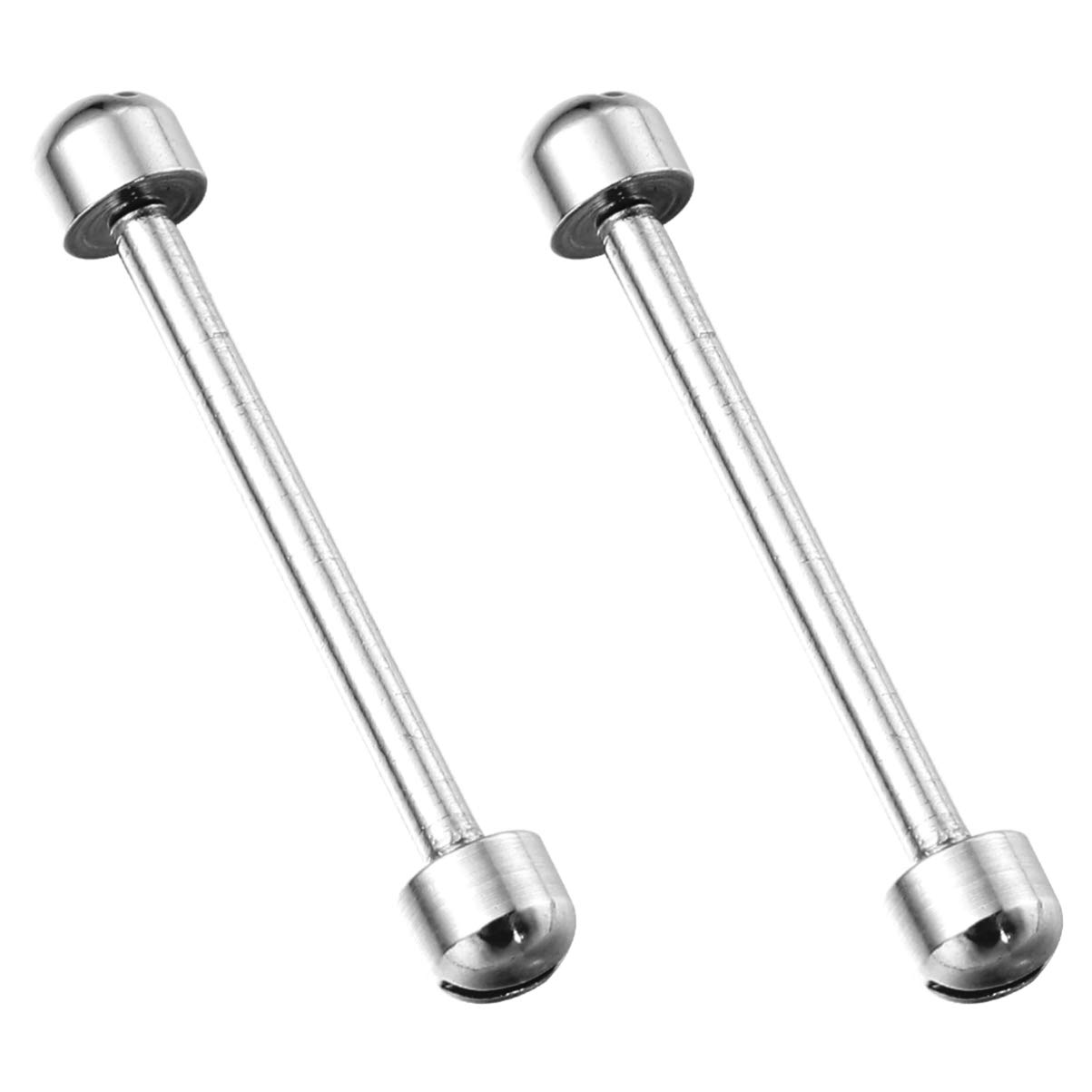 Hemobllo 2pcs Watch Screw Tube Watch Strap Connection Raw Ear Rod Spring Bar Link Pin Remover Watch Repair Tools (Steel 16MM Inner Diameter)