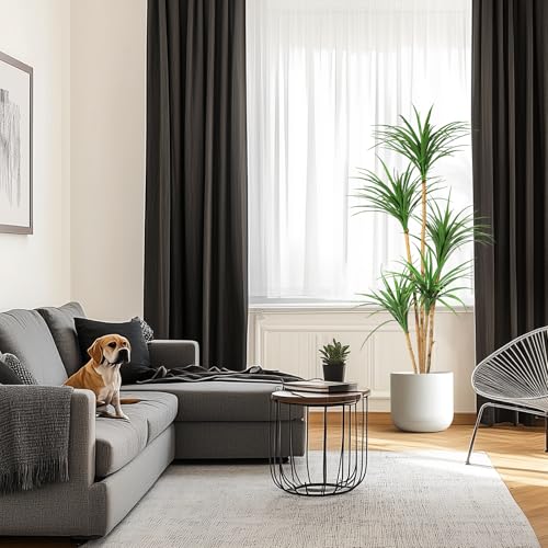 5 Ft Artificial Dracaena Tree, Realistic Fake Dracaena Plant, Tall Dracaena Houseplant for Indoor Décor, Adjustable Lifelike Faux Tree, Ideal for Photo Backdrops, Nursery, Living Room, Office