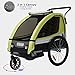 Remolque de bici para niños con kit de footing, limón verde/negro 502-02...