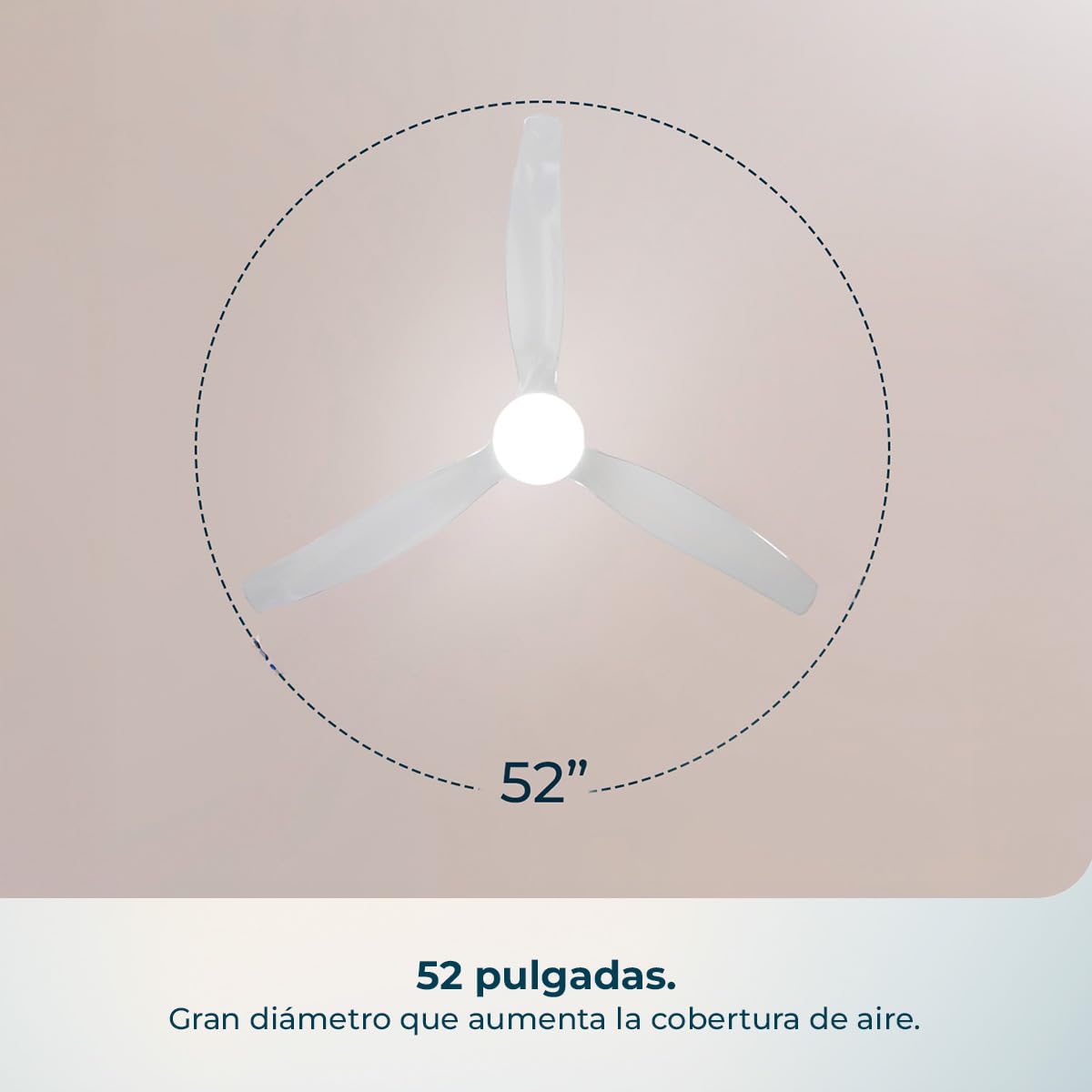 Cecotec Ventilador de Techo 40W EnergySilence Aero 5650 Black&Transparent