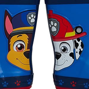 PAW PATROL Jongens plassenpak | Kinderen Peuters All In One Regenjas | Navy Marshall Chase Rescue Puppy Regel | Lange mouwen met manchetten Play Wandeljas, blauw, 3-4 Jaren