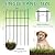 25 Panels Garden Fence Animal Barrier, 17in (H) X 27ft (L) No Dig Garden Fence, Rustproof Metal Fence, Garden Decorative Fencing for Outdoor, Yard, Patio