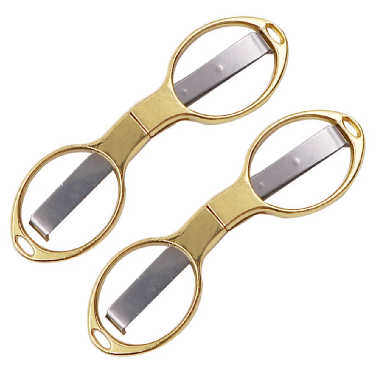 NUOBESTY 3 Set Forbici Pieghevoli Di 8 Parole Forbice Per Ufficio Forbici Di Sicurezza Piccole Forbici Da Cucito Forbici Per Filati Forbice Da Cucina Acciaio Inossidabile Golden 2 Pezzi * 3