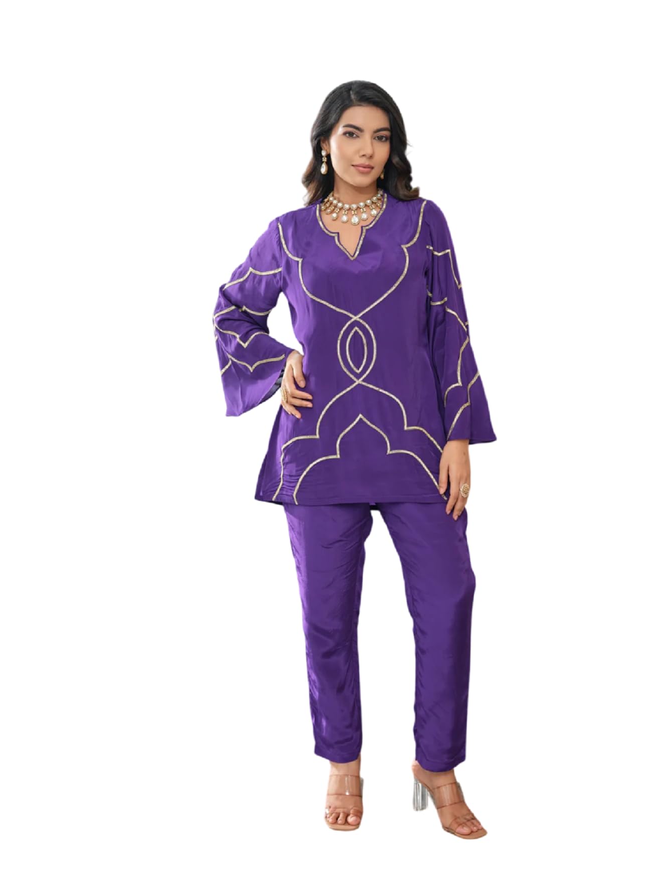 FABNEX Women Embroidered Co-Ord Set Kurta 2 Piece