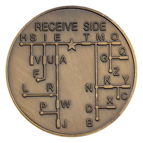 Morse Code Commemorative Coin - Unique Collectors Coin with Engraved Morse Code Message Perfect for History Buffs Cryptography Enthusiasts and Gift Giving