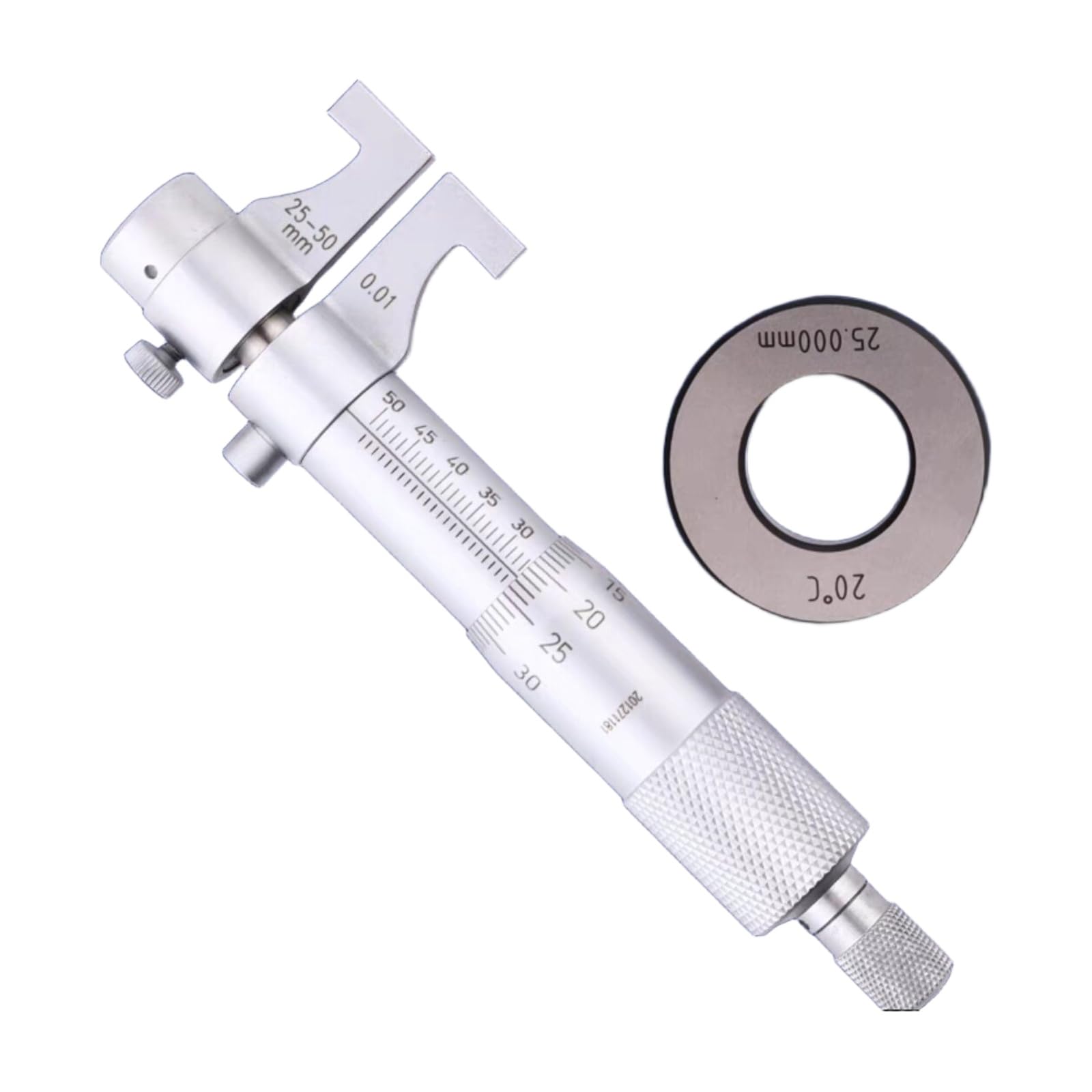 Micrómetro interior, 100-1500 mm, 5-30-3000, Varilla de extensión(25-50+Ring Gauge-A)