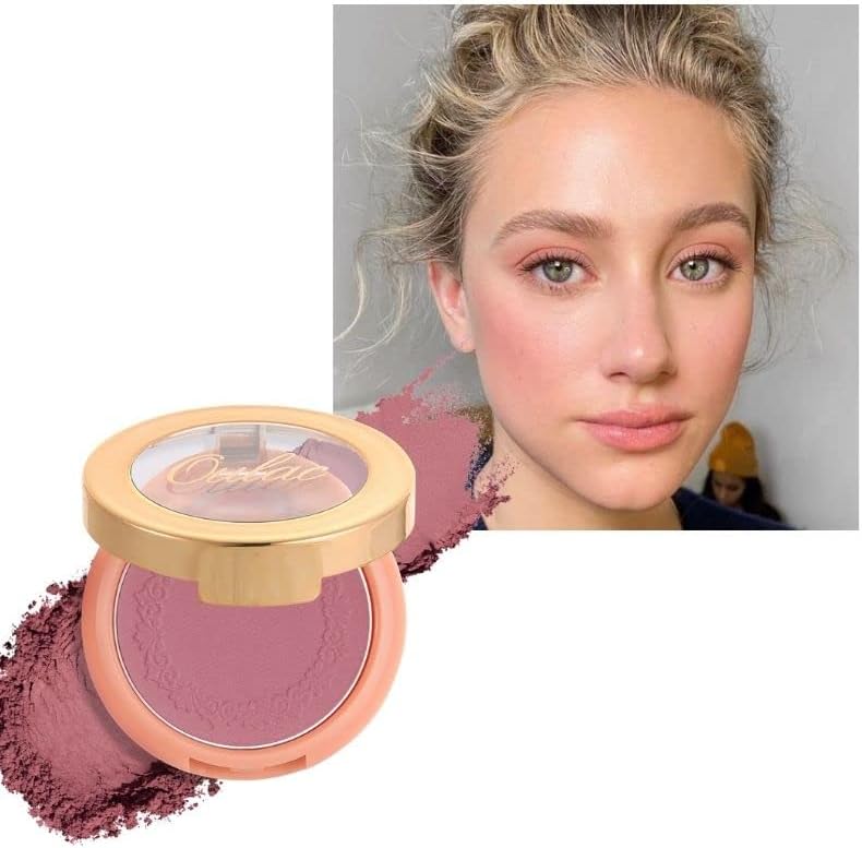Oulac Shimmering Cream Blusher for Cheeks,Brighten Skin As Highlighter Makeup, Shimmer Blusher,Buildable and Vegan Cosmetics,4.8g Metallic Rusty