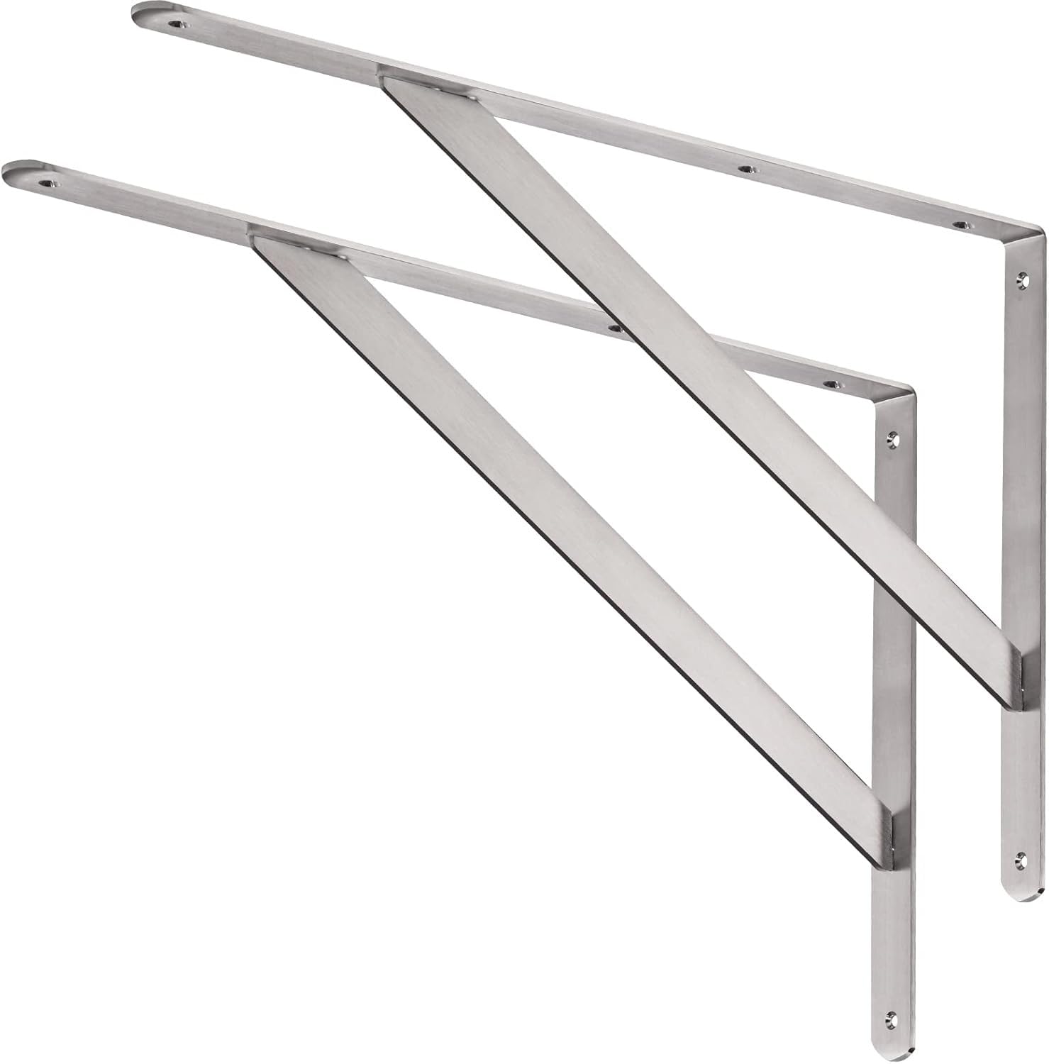 See full amazon price history chart for DILNAZ Art 20" Heavy Duty Stainless Steel Solid Shelf Support Corner Brace Shelf Bracket Max Load: 550lb Joint Right Angle L Bracket, Pack of 2 DILNAZ Art 20" Heavy Duty Stainless Steel Solid Shelf Support Corner Brace Shelf Bracket Max Load: 550lb Joint Right Angle L Bracket, Pack of 2 (B0DD474ZM9) Amazon Price History, Amazon Price Tracker