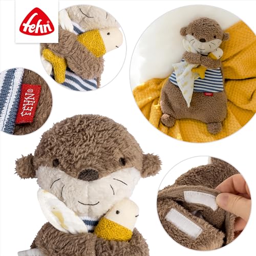 Fehn Wärmetier Otter Theo – Kuscheltier mit wohltuendem Kirschkernkissen – Ansicht 5