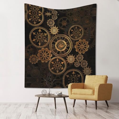 Tapisserie murale ultra douce SHuWeiD motif siecle en bronze