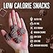 Don't Worry Low Calorie Meringue Cookies - 4 Pack - Mint and Chocolate| Sugar Free Chocolate Filled Center |4 Calories per Piece, Low Sugar, Gluten Free, Keto Friendly and Healthy Snacks for Adults