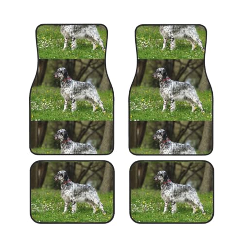Alfombrillas de coche Setter Inglés para evitar manchas de barro, juego de neopreno