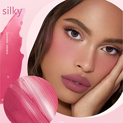 Liquid Blush Matte Liquid Blusher Bronzer Eye & Cheek Makeup,Berry Colour For Bronzer Skin Moisturising High Pigment Longlasting Sweatproof Silky Textures (05#Earth-Brown) - Image 7