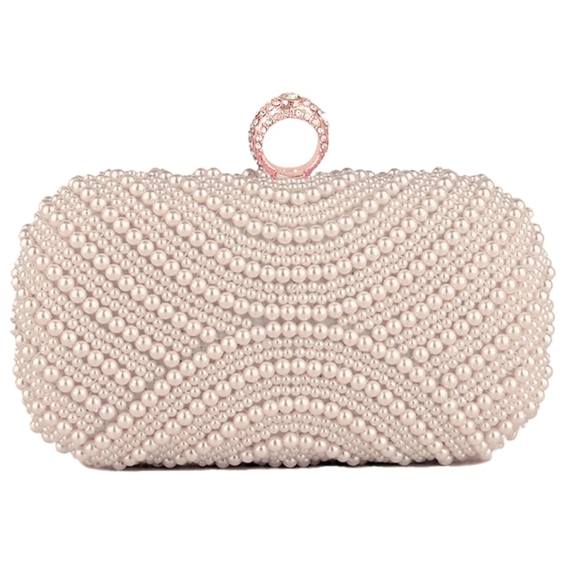 Pearl Clutch Purses for Women Party Wallet Handbag Evening Clutch Bag