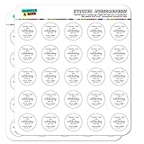 Graphics and More Personalized Custom White Line Circle Thank You for Celebrating with Us Wedding...