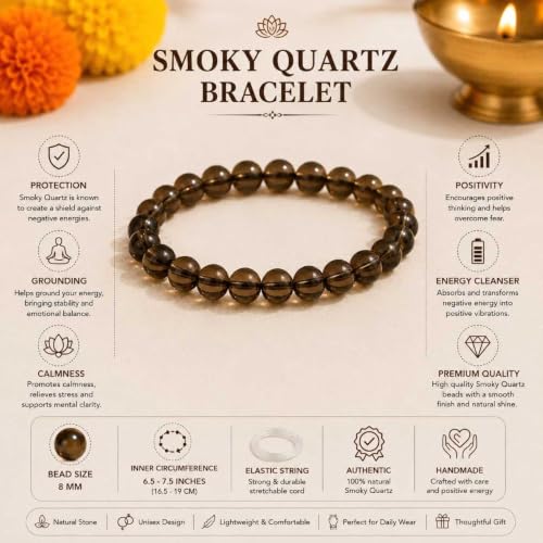 Image of Beaded Bracelet for Men & Women | Stretchable Handmade Prayer Meditation Yoga Wrist Bracelet | Stylish Everyday Wear | Free Size