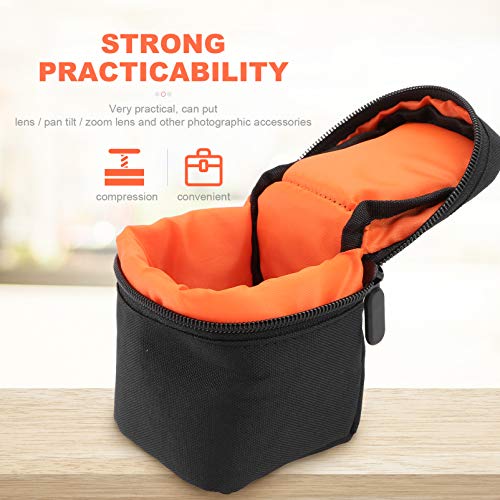 Lurrose Bolsa de Armazenamento de Lente de Câmera Bolsa Protetora de Lente de Câmera para Bolsa de C