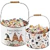 Primitives by Kathy Bucket Set Gnomes design Happy Halloween
