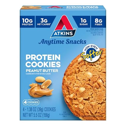 Atkins Protein Cookie Peanut Butter, 4 Count