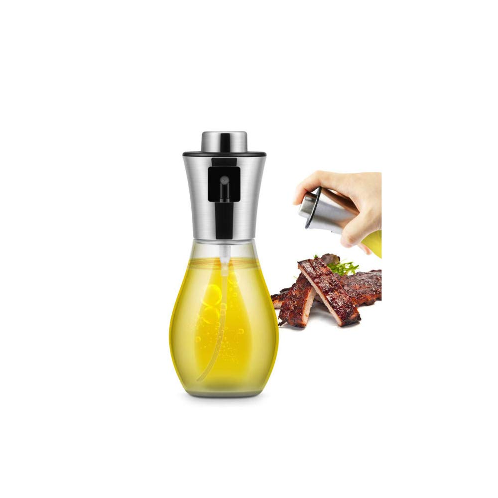 Distributeur de pulvérisateur d'huile REYG en verre et acier inoxydable pour cuisine
