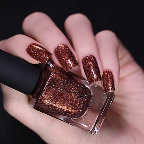 Image of ILNP Misery - Fiery Burnt Orange Holographic Nail Polish