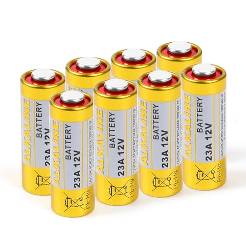 Pilas alcalinas A23 12V, paquete de 8 unidades