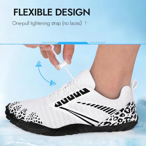Image of ATHMILE Water Shoes for Women Men River Aqua Shoes Barefoot Sport Quick-Dry Adult Swim Shoes for Beach Lake Pool Hiking Surfing Kayaking Camping Size