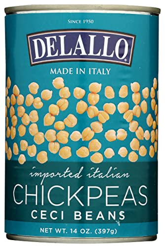 Delallo Bean Chick Peas, 14 Oz (Pack Of 12)