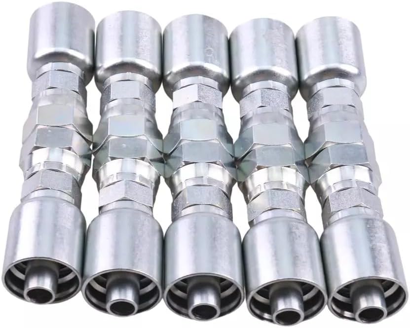 10Pcs Hydraulic Hose Fitting with 5/8" Female JIC Swivel 10643-10-8 10643108 Compatible For Parker
