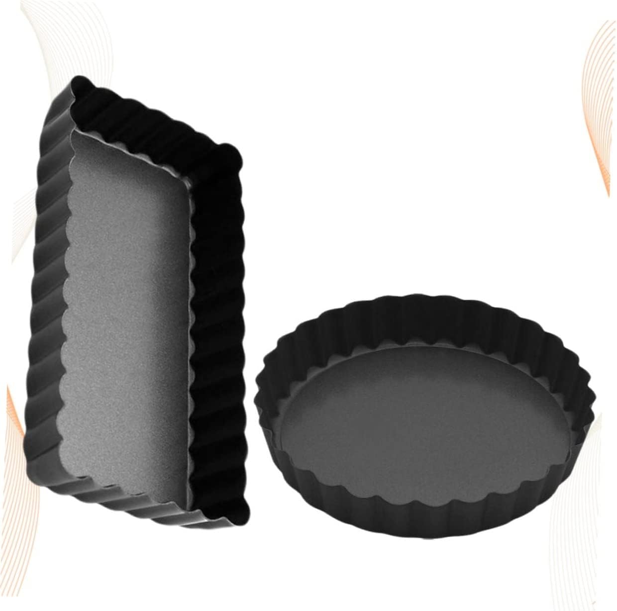 MAGICLULU 3sets Baking Pans Nonstick Cake Mold Pan Baking Plate Small Pie for Home 2pcs*3