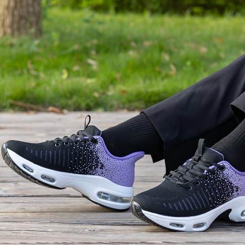 Image of Womens Slip On Tennis Sneakers Walking Running Shoes Easy to Wear