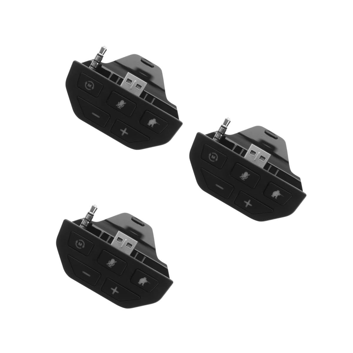 Mikikit 3pezzi Adattatore Cuffie Stereo Per One Compatibile Con Controller Microfono Incluso Design Compatto Per Gioco e Chat Audio Di Alta Qualità