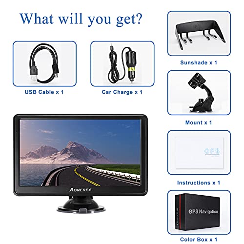 Bluetooth Navi Navigation für Auto LKW PKW GPS Navigationsgerät 7 Zoll mit Freisprecheinrichtung Blitzerwarnung POI… - Image 8