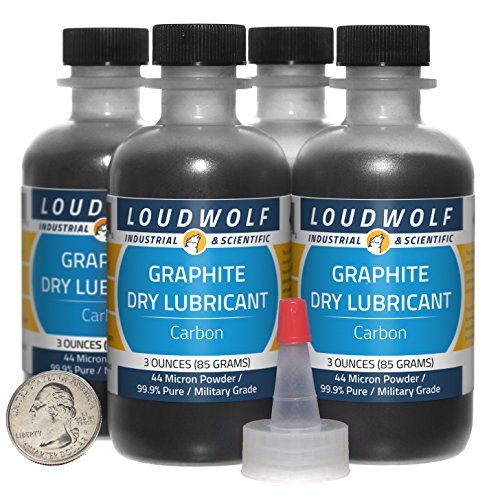 Graphite / 44 Micron Powder / 12 Ounces / 99.9% Pure Military Grade