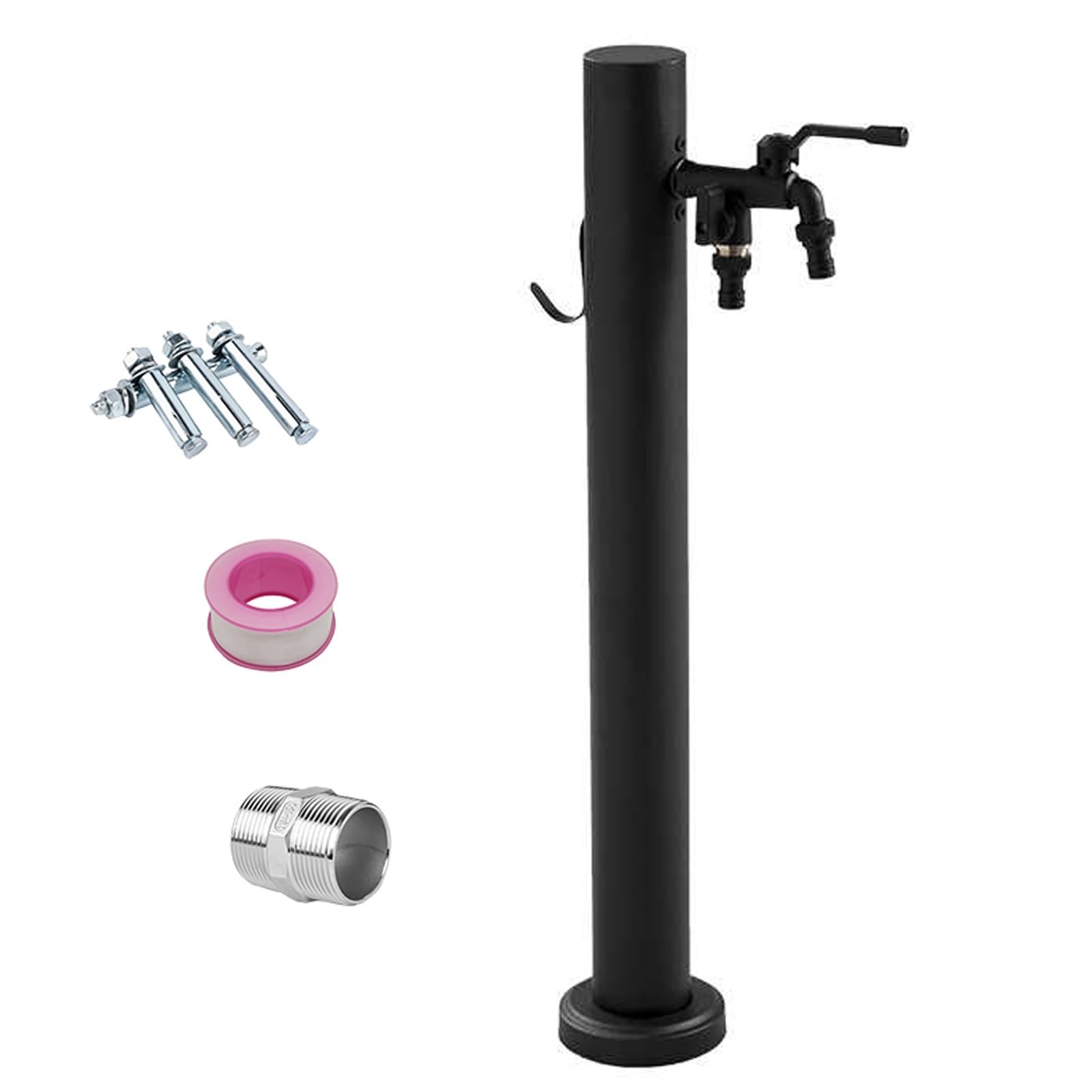 TYYCKJ 304 Stainless Steel Vertical Garden Water Column, Freestanding Hose Stand, Courtyard Faucet Post for Irrigation and Watering