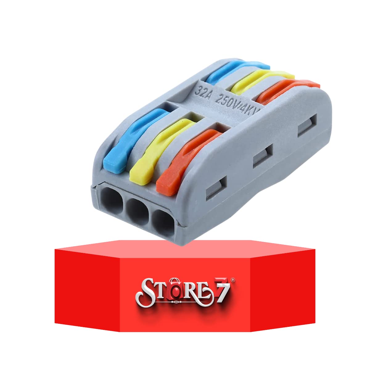 See full amazon price history chart for STORE77® 5Pcs Compact Lever Wire Nut Connector (3 in 3 Out), Splicing Wire Connector, Universal Quick Wiring Cable Connection Push-in Conductor Terminal Block Reusable. STORE77® 5Pcs Compact Lever Wire Nut Connector (3 in 3 Out), Splicing Wire Connector, Universal Quick Wiring Cable Connection Push-in Conductor Terminal Block Reusable. (B0B7DM12SJ) Amazon Price History, Amazon Price Tracker