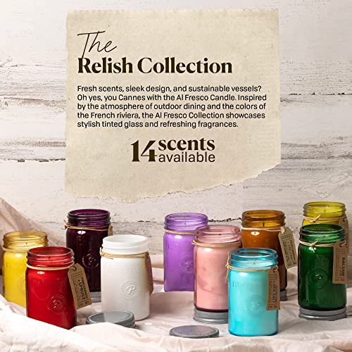 Paddywax Relish Artisan Hand-Poured Scented Candle, 9.5-Ounce, Pomegranate + Spruce #TOP3