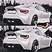VLAND Tail lights Assembly Fit for Toyota 86 2012-2020, Subaru BRZ 2013-2020, Scion FRS 2013-2016, Rear Lamps with Dragon Scales Dynamic DRL, Back light w/Sequential Turn Signal, Smoke