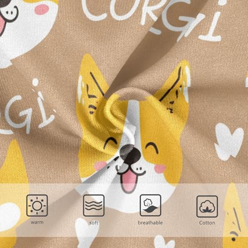 Florals Girls Underwear Toddlers 2t Cotton Girl Panties Cute Cute Corgi Dog Expressions Undies Kids Briefs3