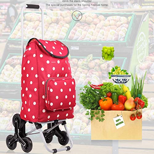 Tragbarer Einkaufswagen, 2/3 Räder, leicht, faltbar, flippig, Musik, Festival, Einkaufstrolley, Gepäcktasche… – Bild 8