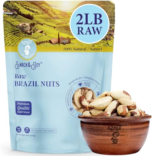 Aznut Brazil Nuts, Compare to Organic, Raw Shelled, Gluten Free