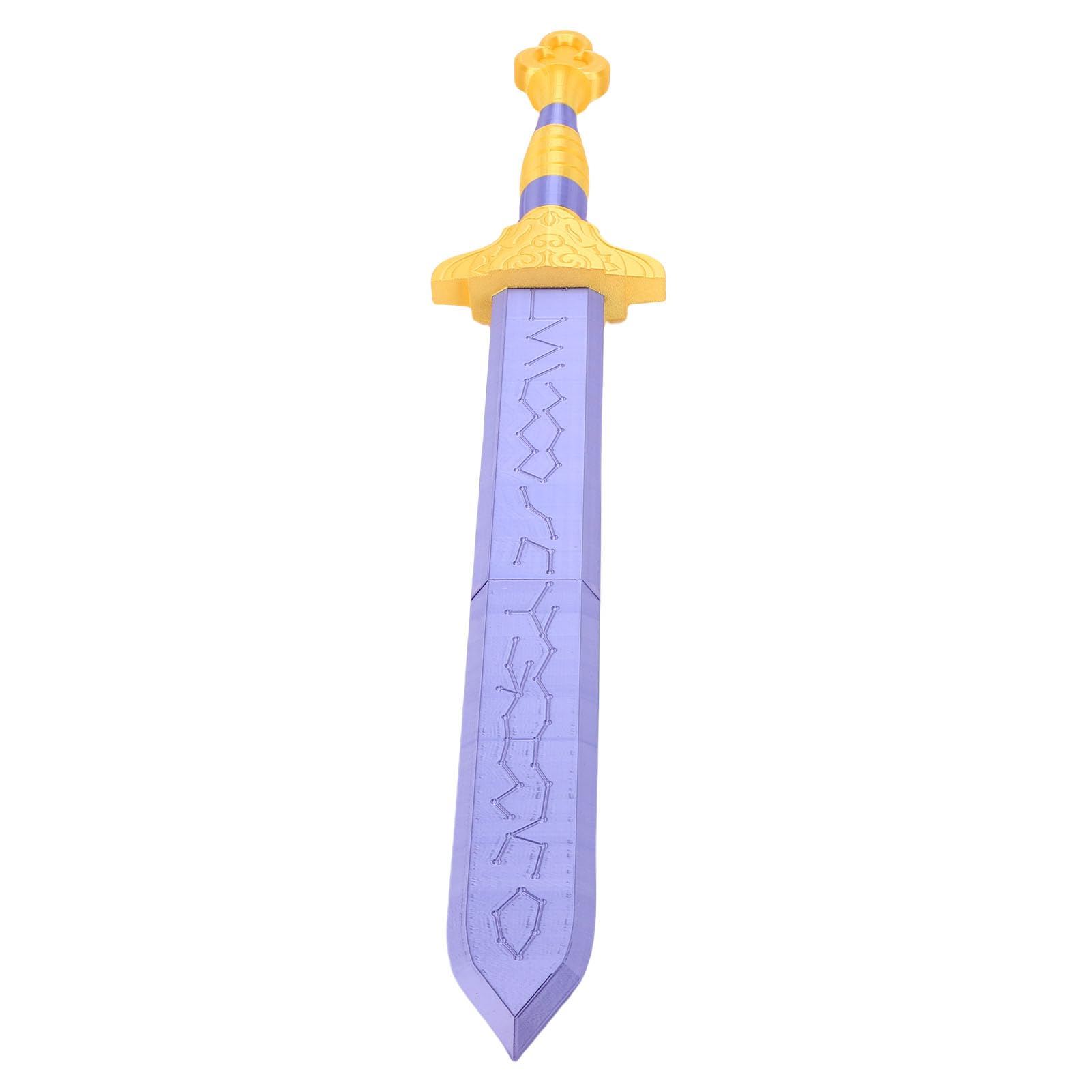 MAJONMMERD 3D Printing Sword, Sturdy PLA Toy Role Playing Sword with Exquisite Details Realistic Appearance for Costume Accessories Conventions Photography