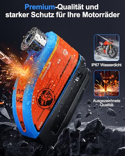 Image of ZEXMTE Waterproof Motorcycle Disc Brake Lock with 120dB Alarm